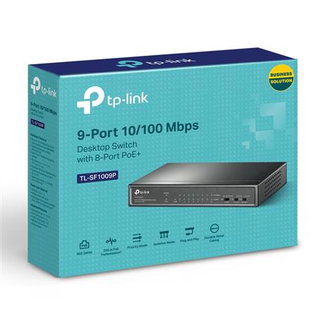 SWITCH POE SF1009P 9 PUERTOS TPLINK